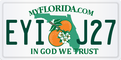 FL license plate EYIJ27