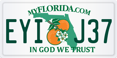 FL license plate EYIJ37