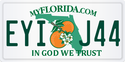 FL license plate EYIJ44