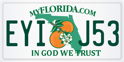 FL license plate EYIJ53