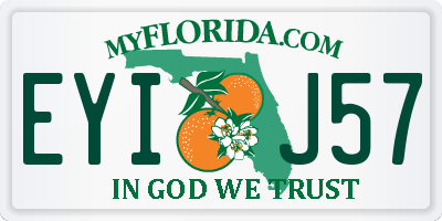 FL license plate EYIJ57