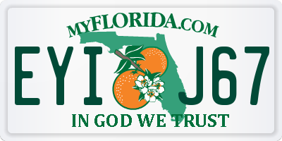 FL license plate EYIJ67