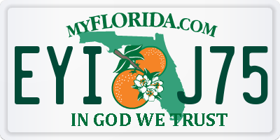 FL license plate EYIJ75