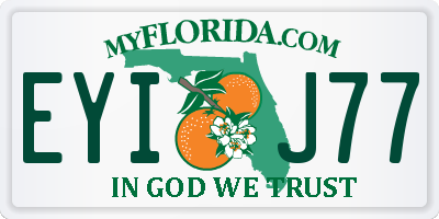 FL license plate EYIJ77