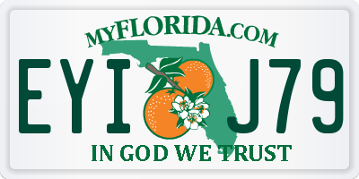 FL license plate EYIJ79