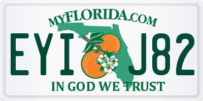 FL license plate EYIJ82