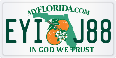 FL license plate EYIJ88
