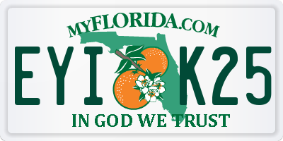 FL license plate EYIK25