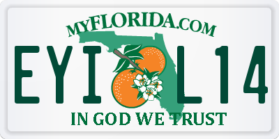 FL license plate EYIL14