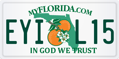 FL license plate EYIL15