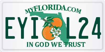 FL license plate EYIL24