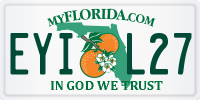 FL license plate EYIL27