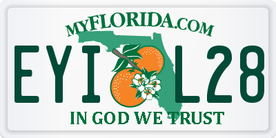 FL license plate EYIL28