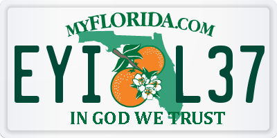 FL license plate EYIL37