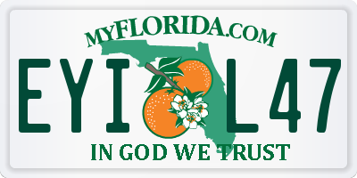 FL license plate EYIL47