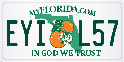 FL license plate EYIL57