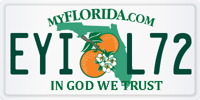 FL license plate EYIL72