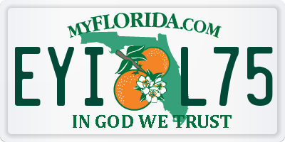 FL license plate EYIL75