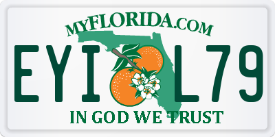 FL license plate EYIL79