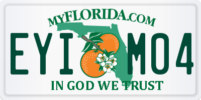 FL license plate EYIM04