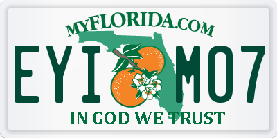 FL license plate EYIM07