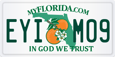 FL license plate EYIM09