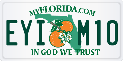FL license plate EYIM10