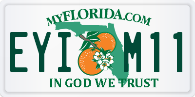 FL license plate EYIM11