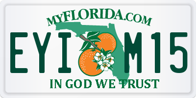 FL license plate EYIM15