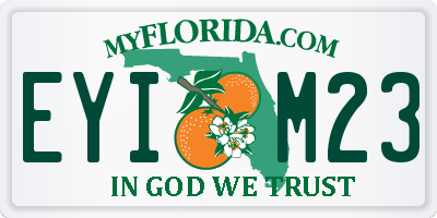 FL license plate EYIM23