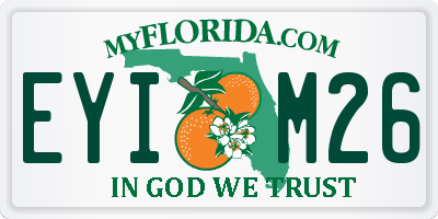 FL license plate EYIM26