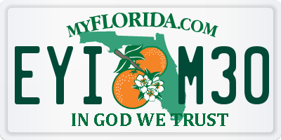 FL license plate EYIM30