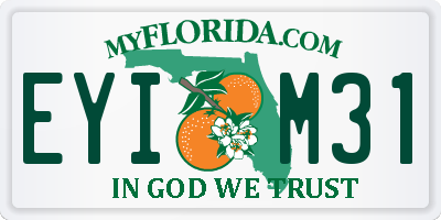 FL license plate EYIM31