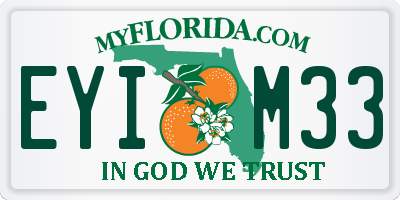FL license plate EYIM33