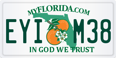 FL license plate EYIM38