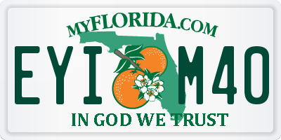 FL license plate EYIM40