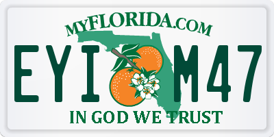 FL license plate EYIM47