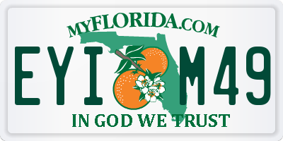 FL license plate EYIM49