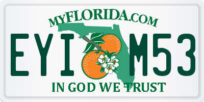 FL license plate EYIM53