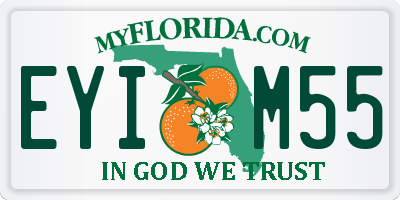 FL license plate EYIM55