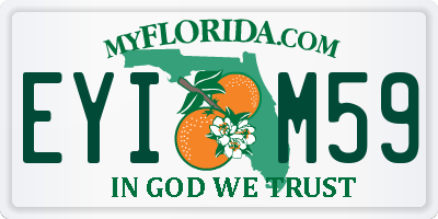 FL license plate EYIM59