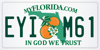 FL license plate EYIM61