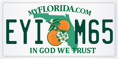 FL license plate EYIM65
