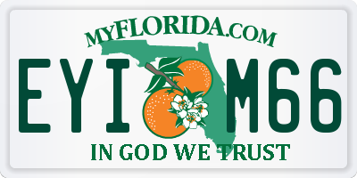 FL license plate EYIM66