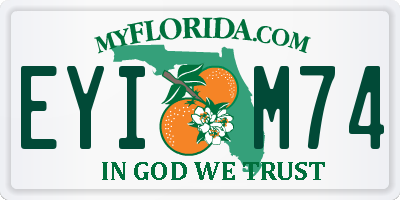 FL license plate EYIM74