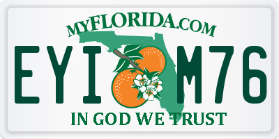 FL license plate EYIM76