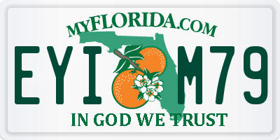 FL license plate EYIM79