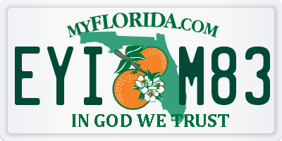 FL license plate EYIM83