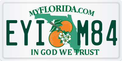 FL license plate EYIM84