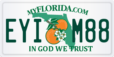 FL license plate EYIM88